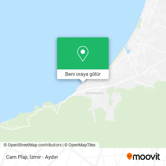 Cam Plajı harita