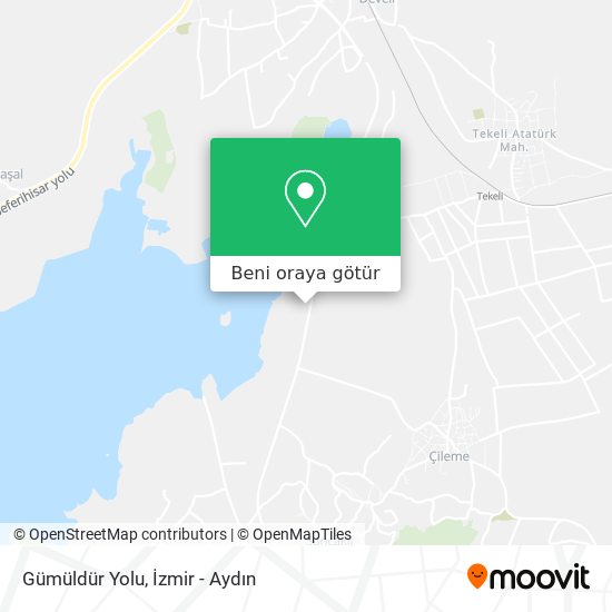 Gümüldür Yolu harita