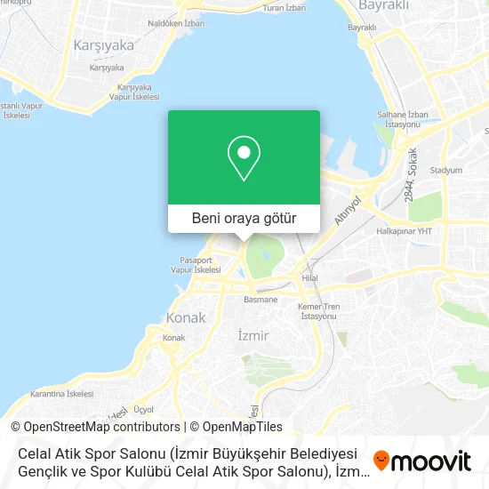 Celal Atik Spor Salonu (İzmir Büyükşehir Belediyesi Gençlik ve Spor Kulübü Celal Atik Spor Salonu) harita