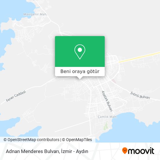 Adnan Menderes Bulvarı harita