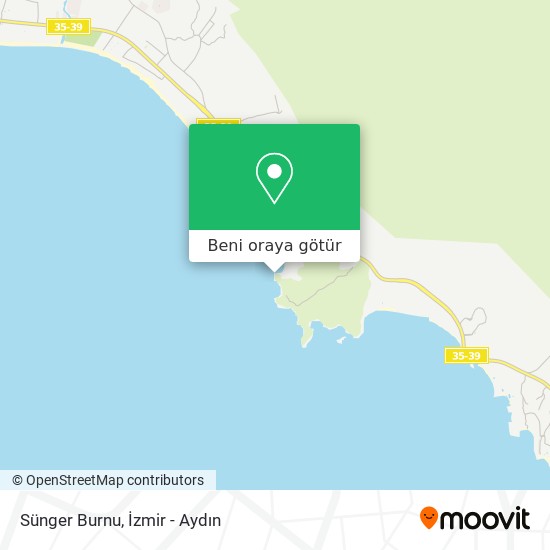 Sünger Burnu harita
