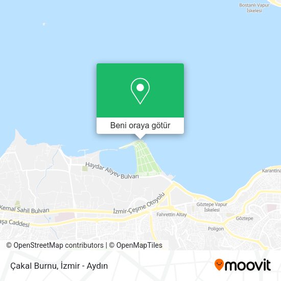 Çakal Burnu harita