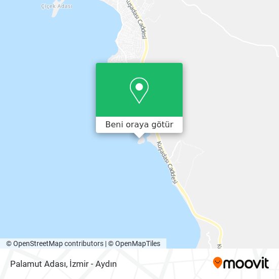 Palamut Adası harita