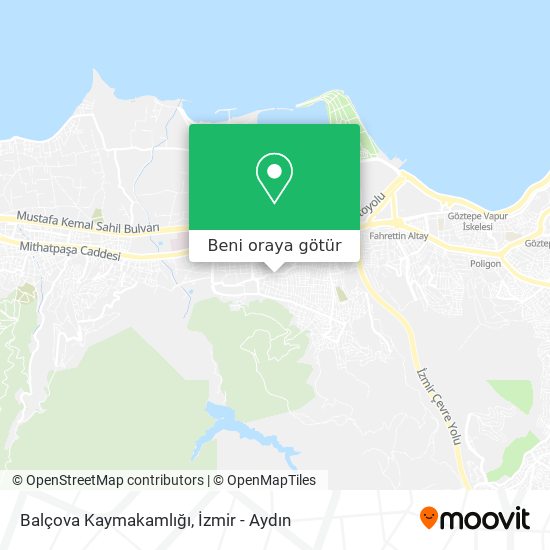Balçova Kaymakamlığı harita
