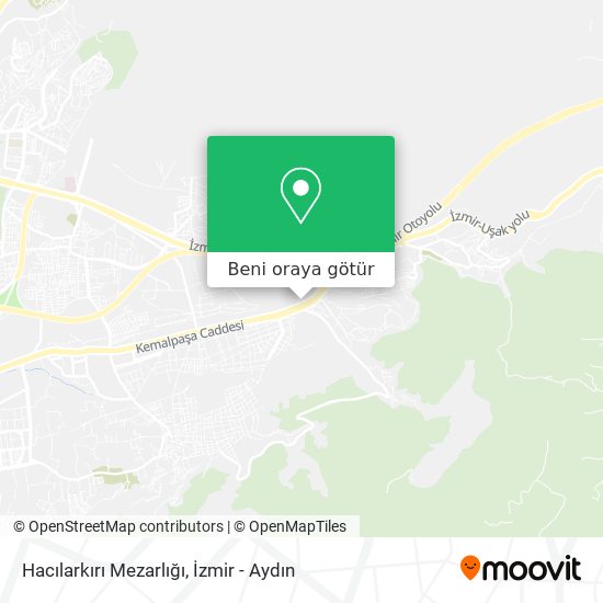 Hacılarkırı Mezarlığı harita