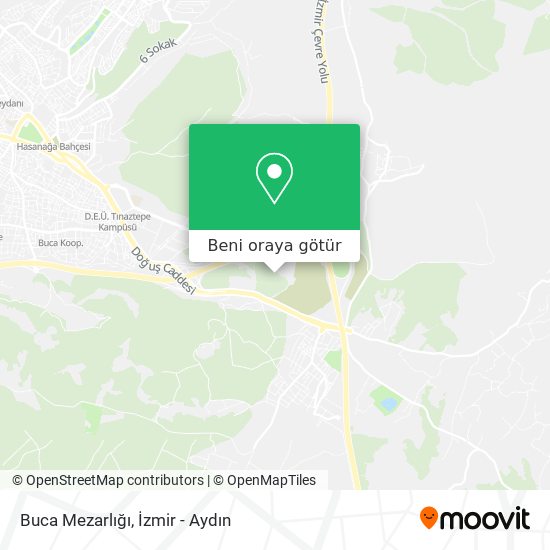 Buca Mezarlığı harita