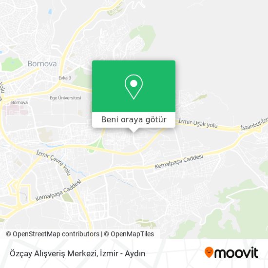 Özçay Alışveriş Merkezi harita
