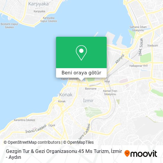 Gezgin Tur & Gezi Organizasonu 45 Ms Turizm harita