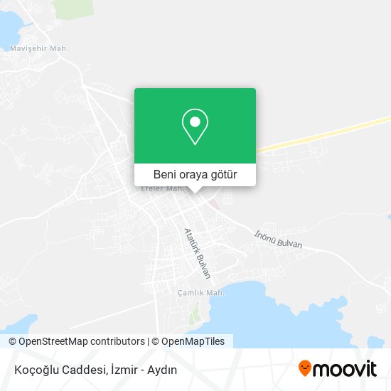 Koçoğlu Caddesi harita
