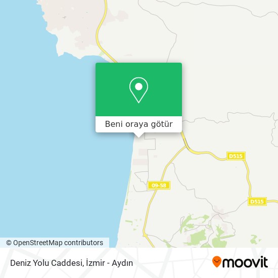 Deniz Yolu Caddesi harita