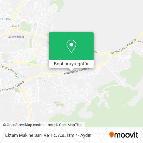 Ektam Makine San. Ve Tic. A.s. harita