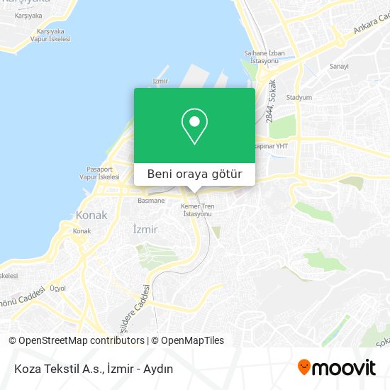 Koza Tekstil A.s. harita
