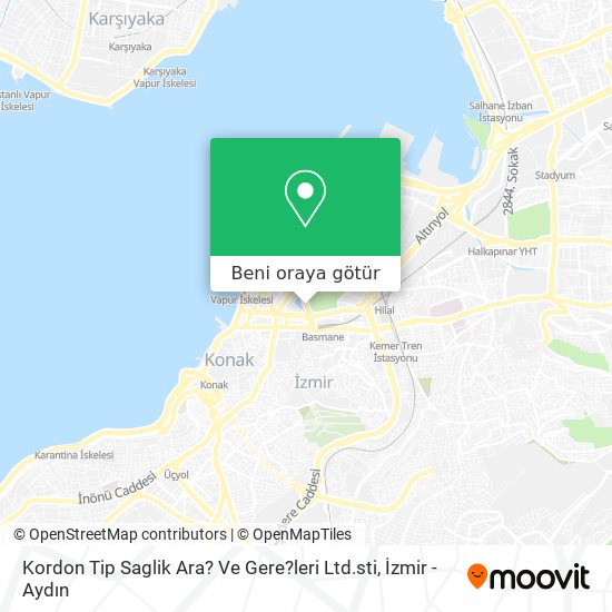 Kordon Tip Saglik Ara? Ve Gere?leri Ltd.sti harita