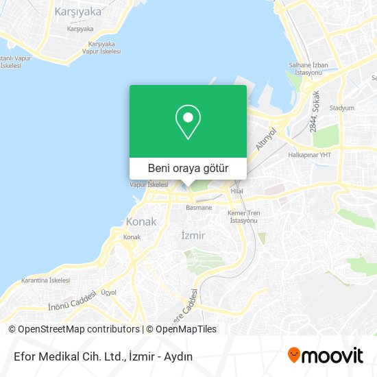 Efor Medikal Cih. Ltd. harita