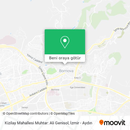 Kizilay Mahallesi Muhtar: Ali Genisol harita