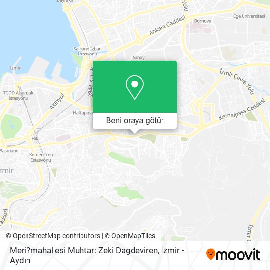 Meri?mahallesi Muhtar: Zeki Dagdeviren harita