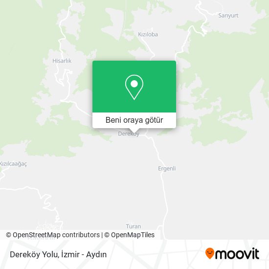 Dereköy Yolu harita