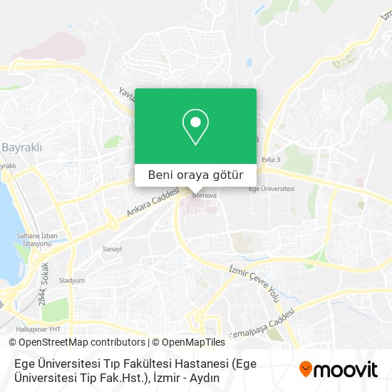 Ege Üniversitesi Tıp Fakültesi Hastanesi (Ege Üniversitesi Tip Fak.Hst.) harita