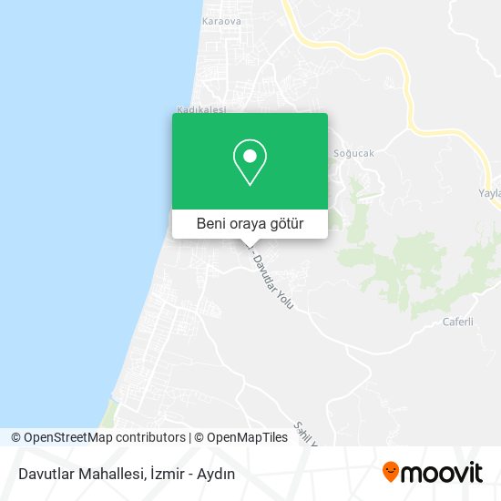 Davutlar Mahallesi harita