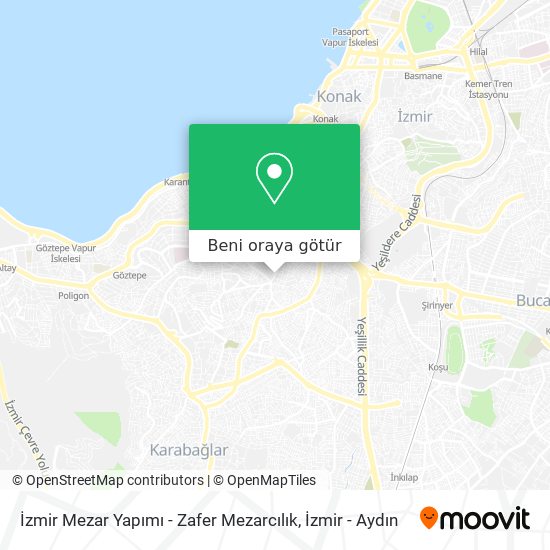 İzmir Mezar Yapımı - Zafer Mezarcılık harita