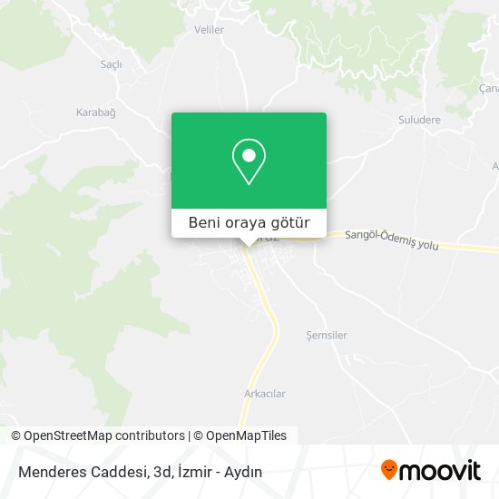 Menderes Caddesi, 3d harita