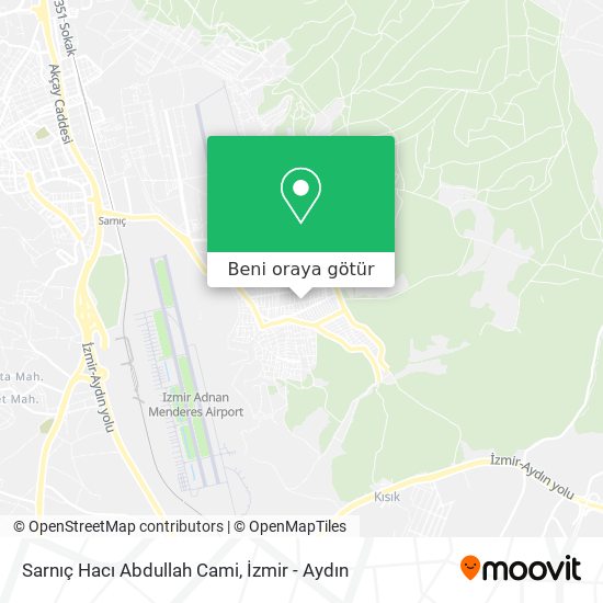 Sarnıç Hacı Abdullah Cami harita