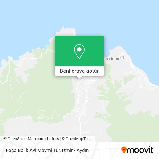 Foça Balik Avi Maymi Tur harita
