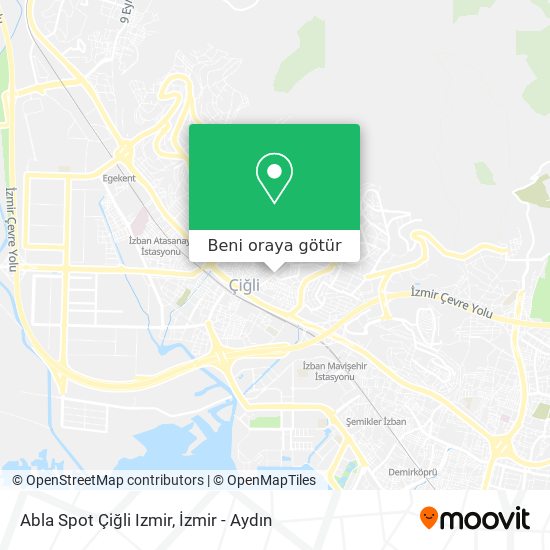 Abla Spot Çiğli Izmir harita