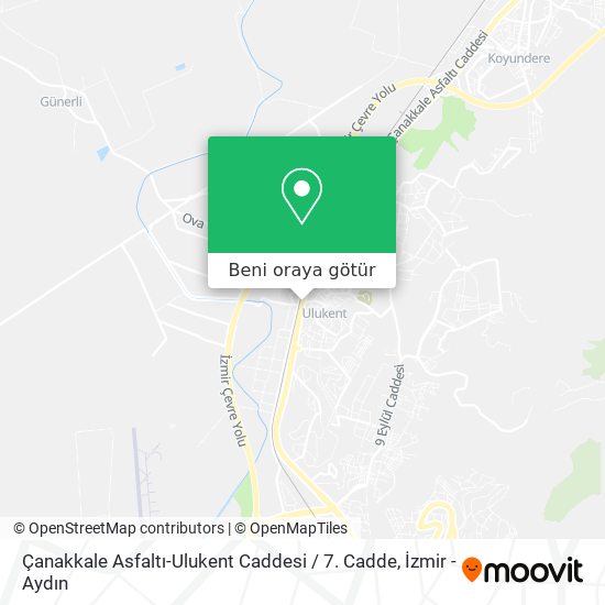 Çanakkale Asfaltı-Ulukent Caddesi / 7. Cadde harita