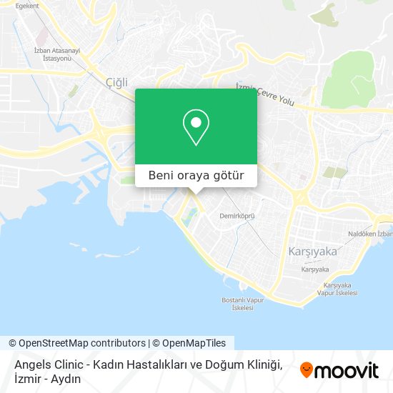 Angels Clinic - Kadın Hastalıkları ve Doğum Kliniği harita