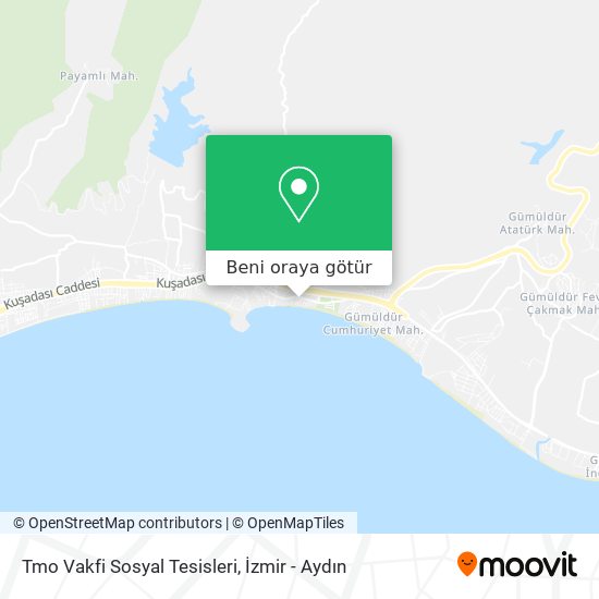 Tmo Vakfi Sosyal Tesisleri harita