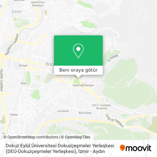 Dokuz Eylül Üniversitesi Dokuzçeşmeler Yerleşkesi (DEÜ-Dokuzçeşmeler Yerleşkesi) harita