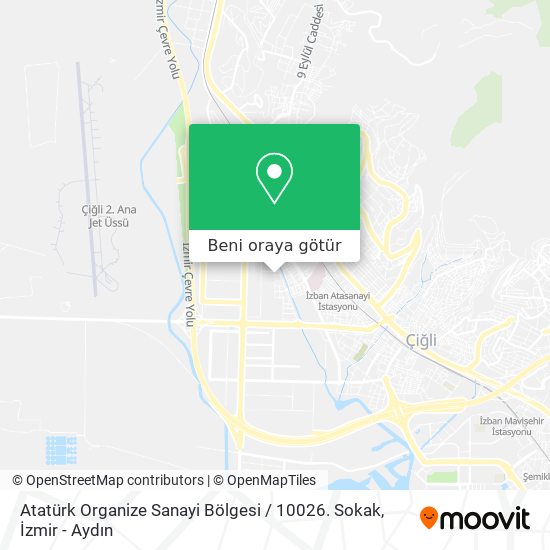 Atatürk Organize Sanayi Bölgesi / 10026. Sokak harita