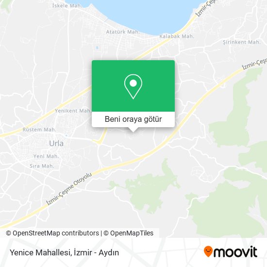Yenice Mahallesi harita