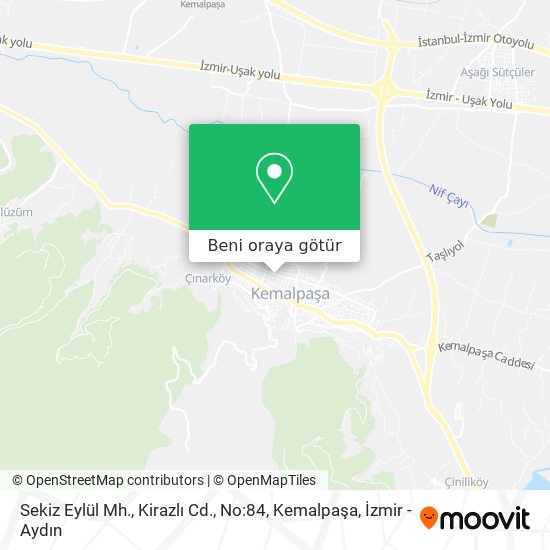 Sekiz Eylül Mh., Kirazlı Cd., No:84, Kemalpaşa harita