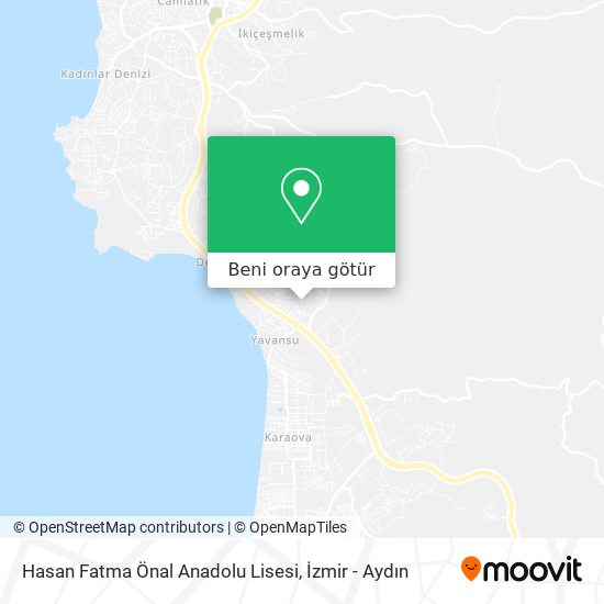 Hasan Fatma Önal Anadolu Lisesi harita