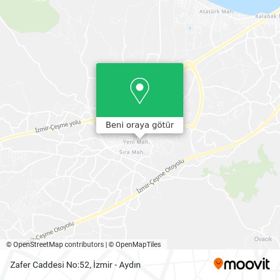 Zafer Caddesi No:52 harita