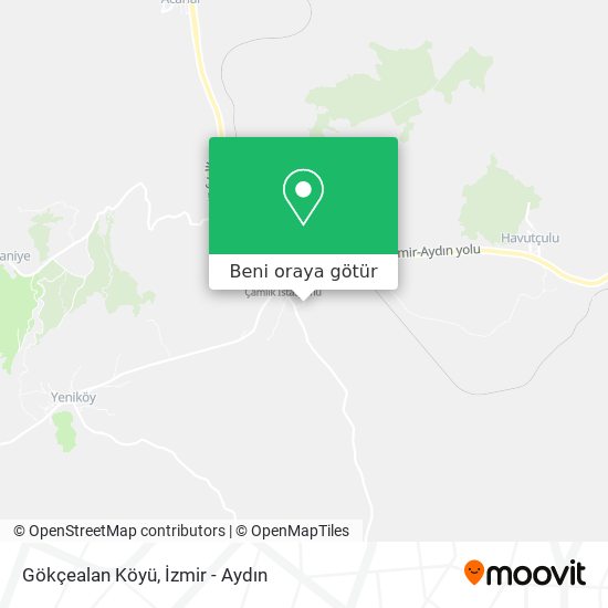 Gökçealan Köyü harita
