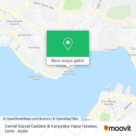 Cemal Gürsel Caddesi & Karşıyaka Vapur İskelesi harita