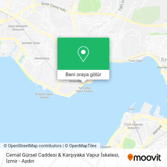 Cemal Gürsel Caddesi & Karşıyaka Vapur İskelesi harita