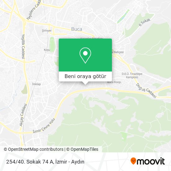 254/40. Sokak 74 A harita