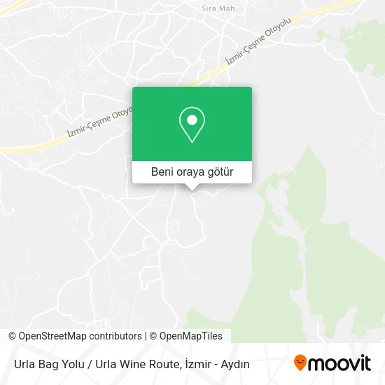 Urla Bag Yolu / Urla Wine Route harita