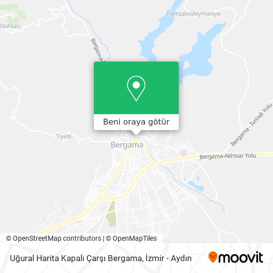 Uğural Harita Kapalı Çarşı Bergama harita