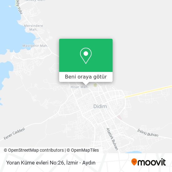 Yoran Küme evleri No:26 harita