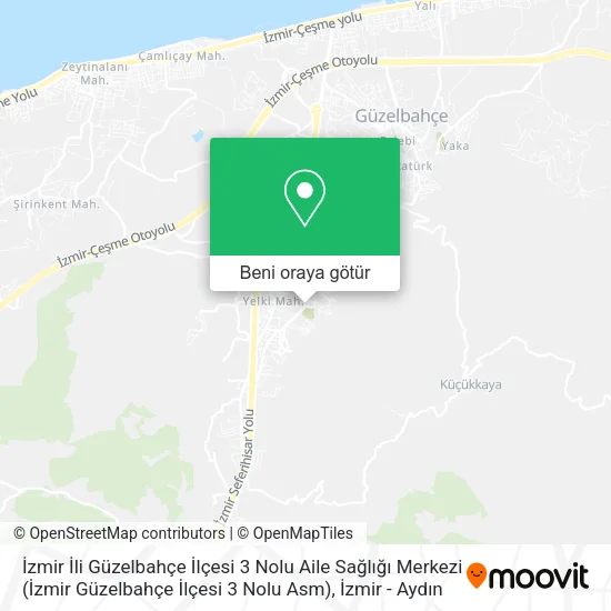 İzmir İli Güzelbahçe İlçesi 3 Nolu Aile Sağlığı Merkezi (İzmir Güzelbahçe İlçesi 3 Nolu Asm) harita