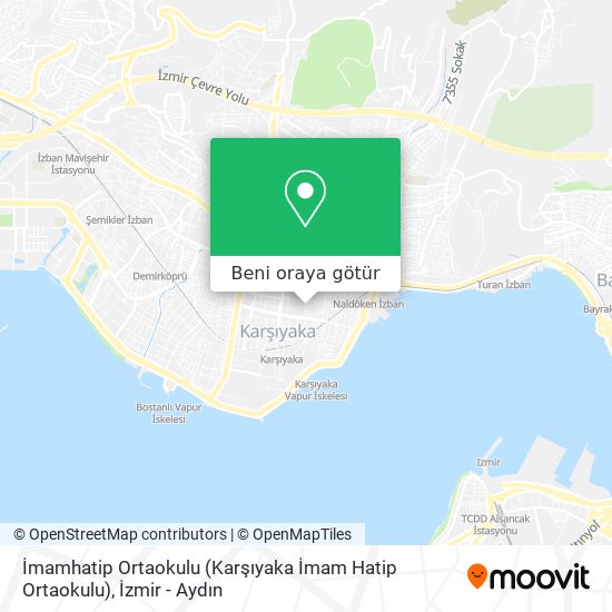 İmamhatip Ortaokulu (Karşıyaka İmam Hatip Ortaokulu) harita