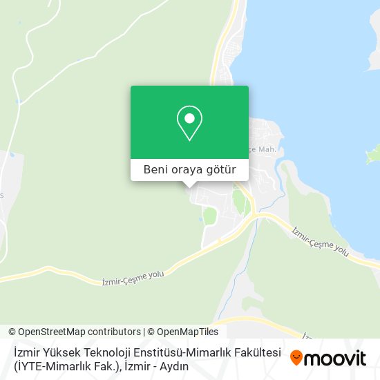 İzmir Yüksek Teknoloji Enstitüsü-Mimarlık Fakültesi (İYTE-Mimarlık Fak.) harita