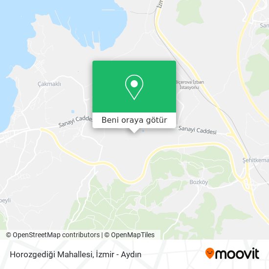 Horozgediği Mahallesi harita