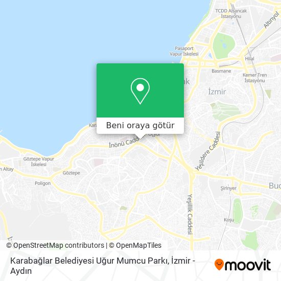 Karabağlar Belediyesi Uğur Mumcu Parkı harita