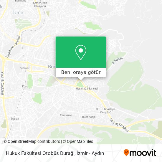 Hukuk Fakültesi Otobüs Durağı harita